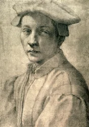 Portret van Andrea Quaratesi, c.1532 (zwarte krijt op papier)